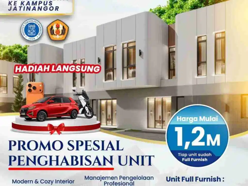Jual RUKOS 7 Kamar Full Furnish Dekat UNPAD ITB IPDN Jatinangor