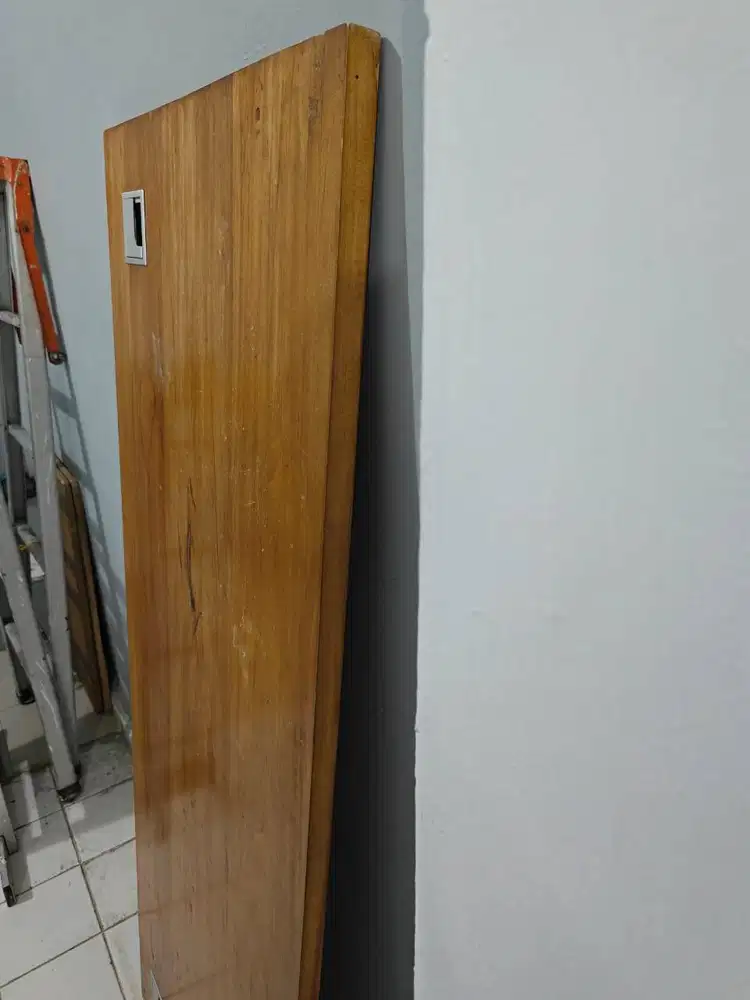 Papan meja kayu jati belanda 150 x 57cm tebal 2-3cm, meja kantor