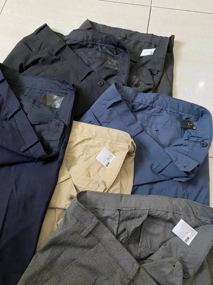 UNIQLO. Celana Chino/Bahan/Formal/Workpants/Ankle Pants Original Nomin