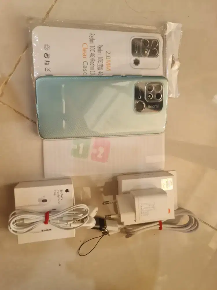 Xiaomi redmi 10c ram 4/64 95% mulus no minus full original