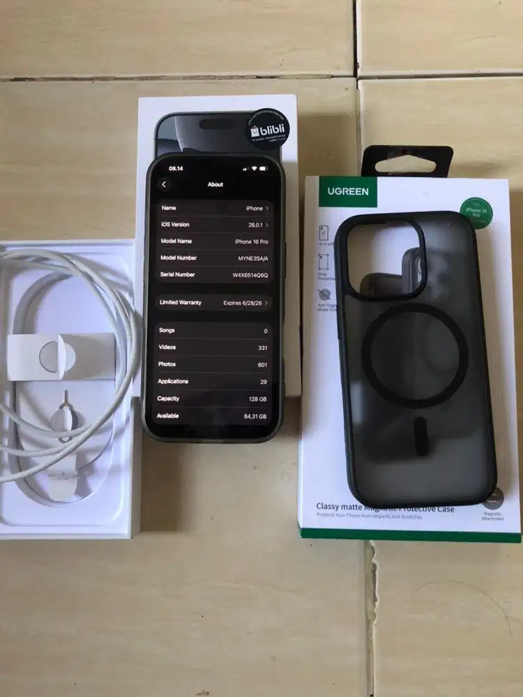 Iphone 16 pro 128 garansi resmi ON
