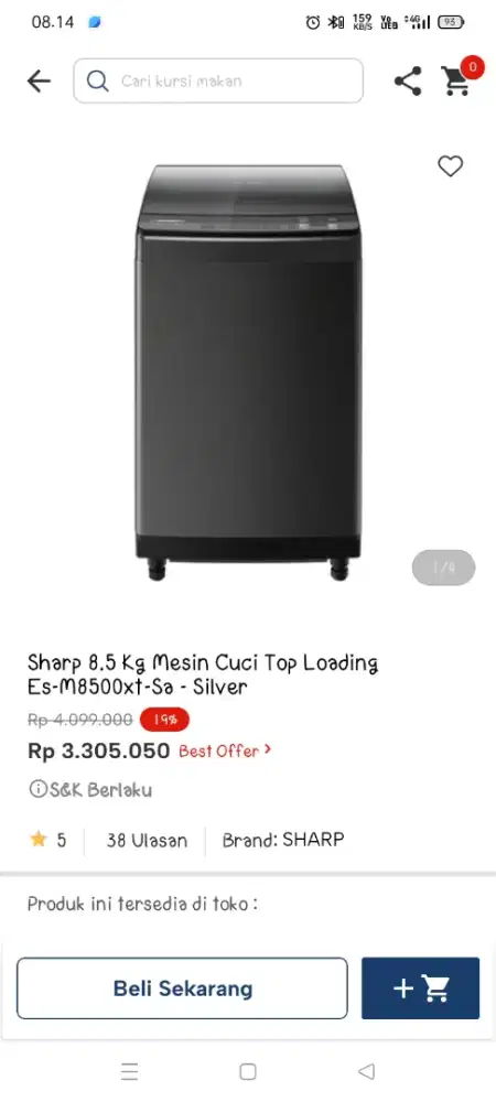 Promo mesin cuci 8,5 KG