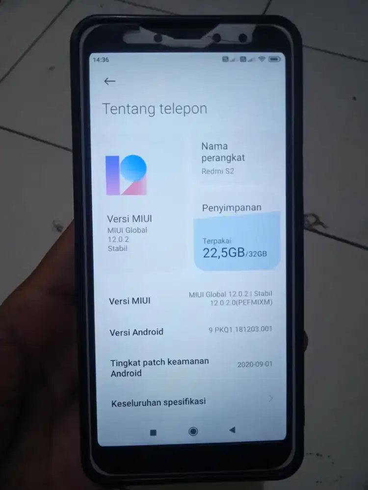 Jual mumer redmi S2 ram 3/32