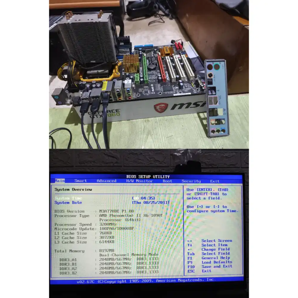 AMD AM3 Phenom II X6 1090T (6 Cores, 6 Threads) 8GB DDR3 HSF Enermax