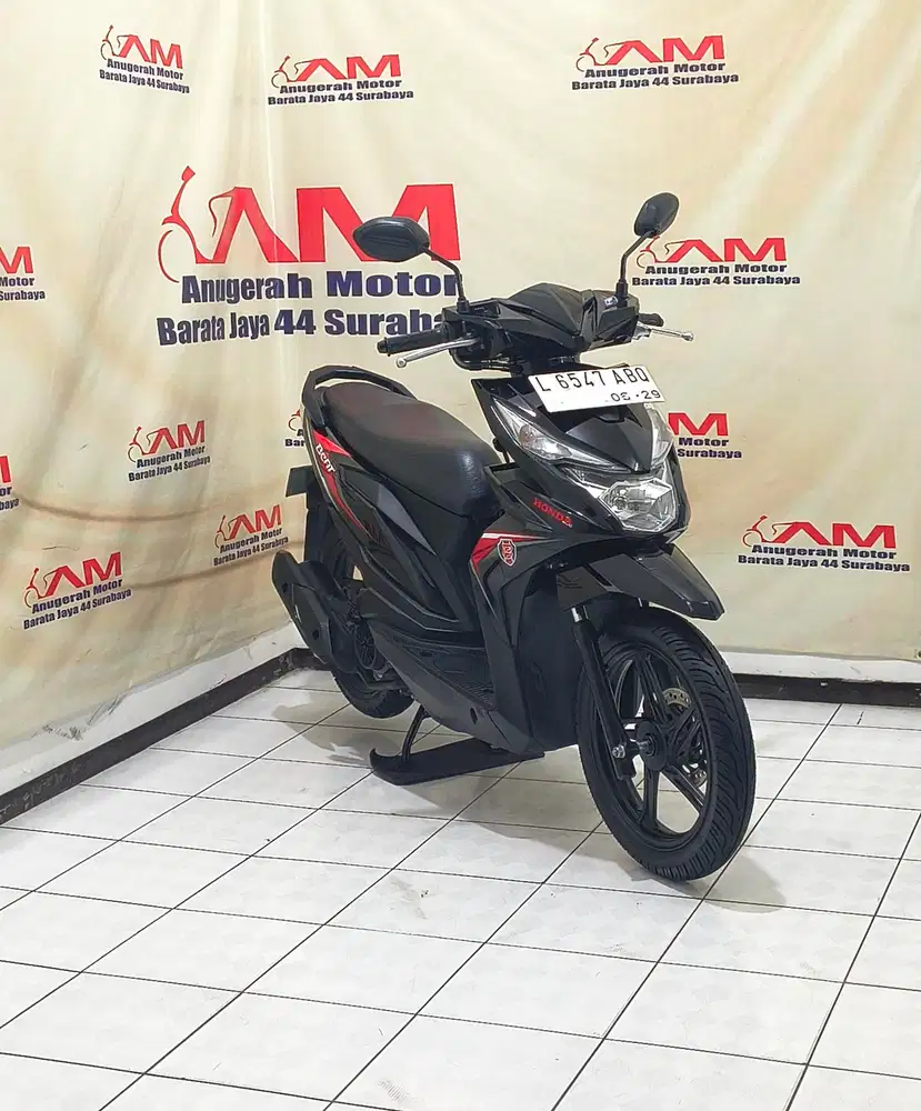 Km rendah Honda Beat Eco Tahun 2019 warna Hitam glossy