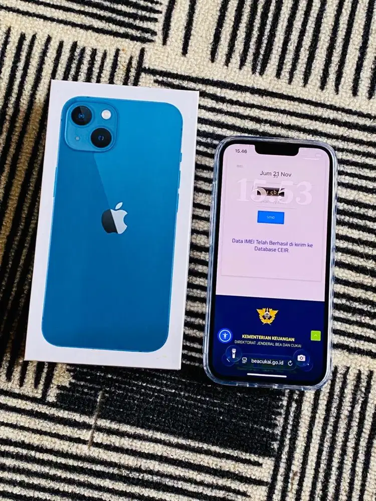 Iphone 13 256 gb Bea cukai mulus fulset nominus