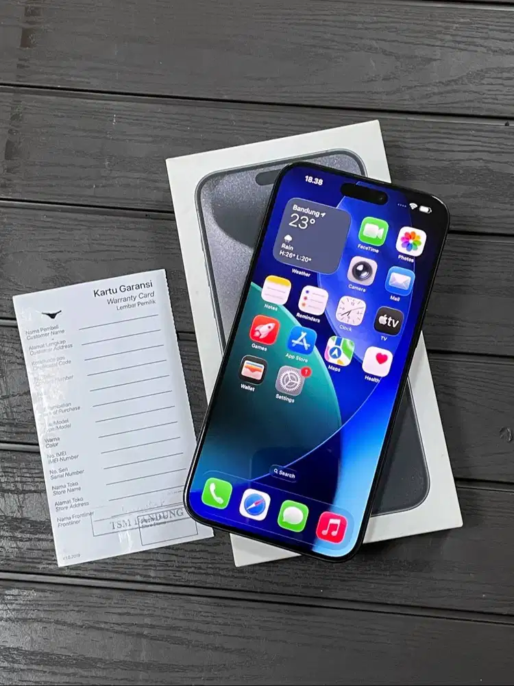 iPhone 15 Pro Max 256gb Black Titanium iBox Digimap ID/A Fullset Ori