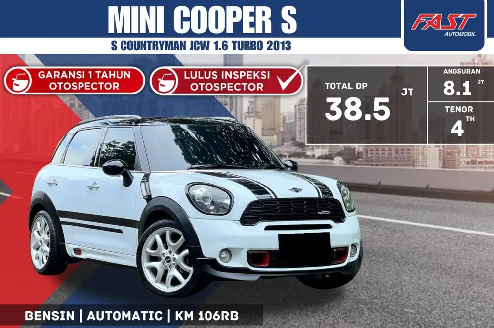 MINI COOPER S COUNTRYMAN JCW 2013 PANORAMIC PAJAK PANJANG #F6ST