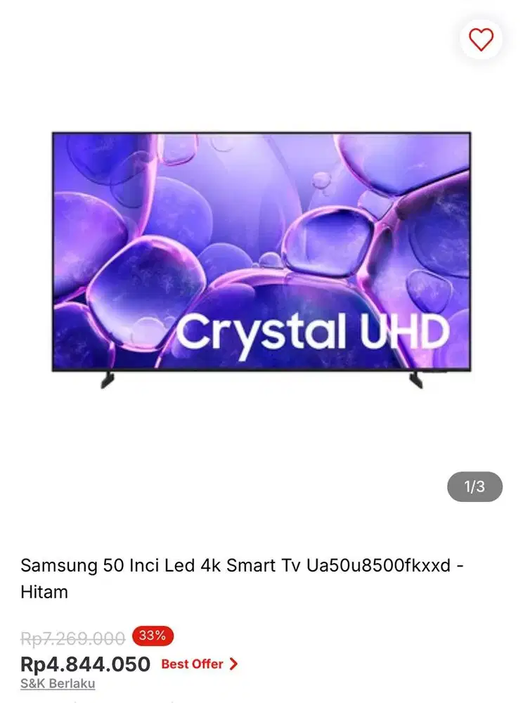 Samsung Led Smart Tv 50inch bisa cicilan syarat ktp