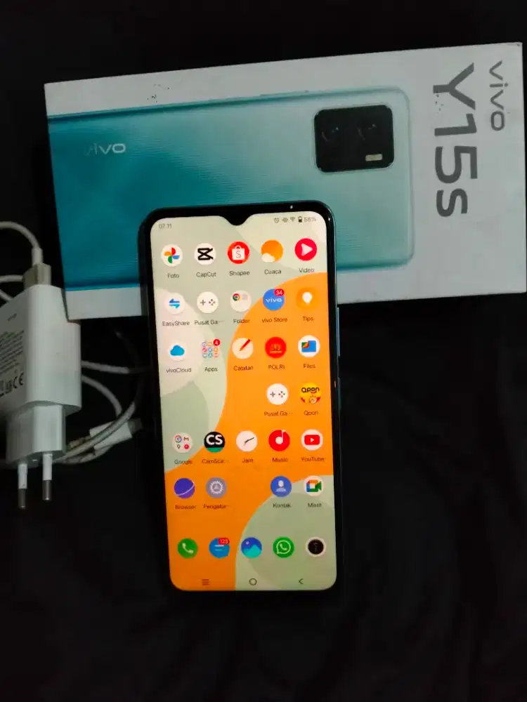 Hp Vivo y15s warna blue