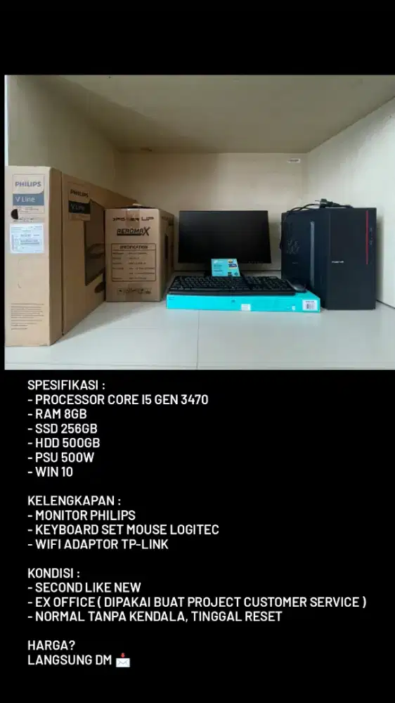 PC RAKITAN SECOND LIKE NEW