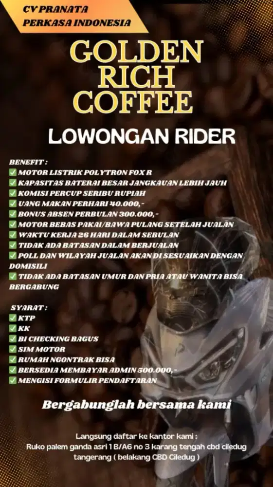 DICARI BARISTA MOBILE GOLDRN RICH COFFEE