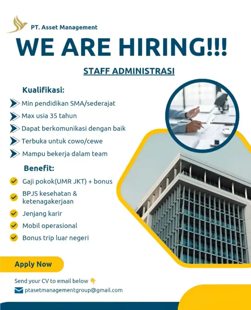 Lowongan Pekerjaan Admin