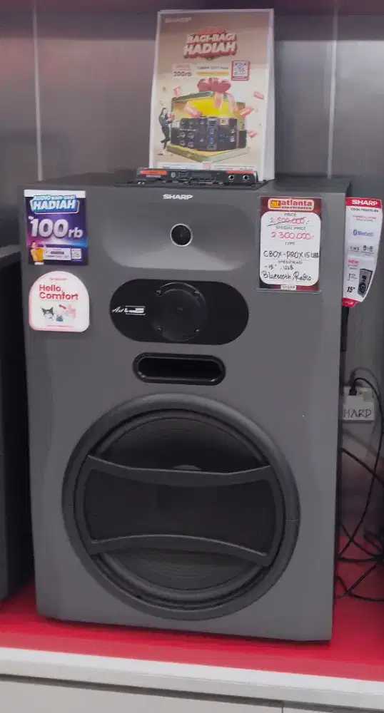 Promo bunga 0% untuk produk Sharp di Atlanta karangwulan semarang