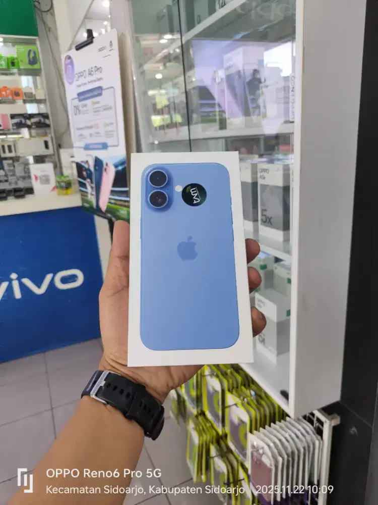 16 BLUE 128GB CICILAN TANPA DP BUNGA 0%
