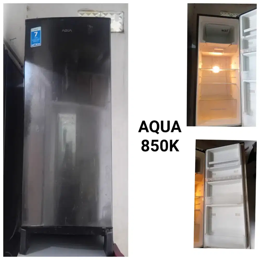 Kulkas 1 pintu Aqua . seken bergaransi