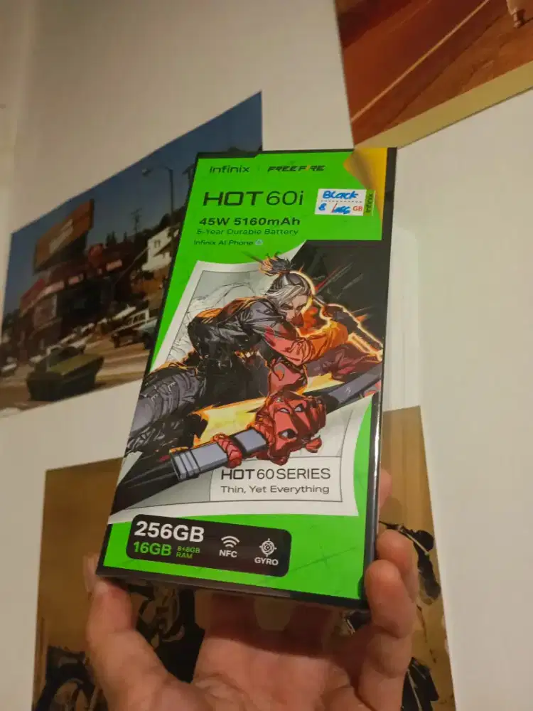INFINIX HOT 60i 8+8/256 BARU BERGARNSI RESMI