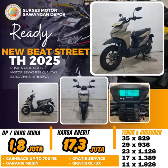 BISA CASH KREDIT HONDA NEW BEAT STREET TH 2025 UNIT MULUS BERGARANSI