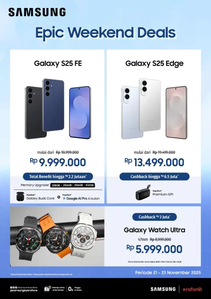 Samsung S25 FE lokasi Erafone Darmo
