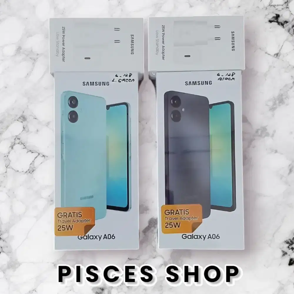 SAMSUNG GALAXY A06 RAM 6/128 NEW Segel Garansi Resmi 1 Tahun