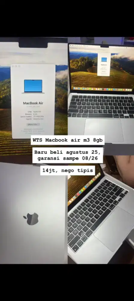 WTS MacBook air m3 8Gb