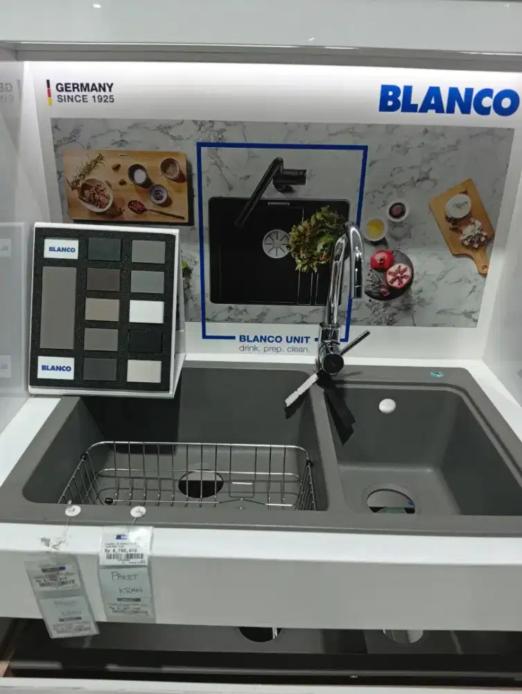 BLANCO 2B GRANITE 81X50 NAYA 8 ALUM+MIDA ALUM