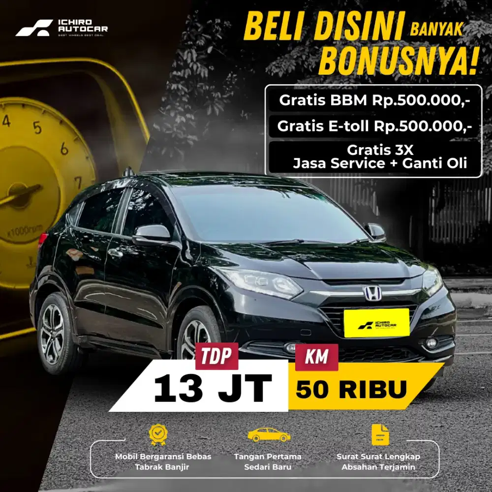 HONDA HRV PRESTIGE TAHUN 2018 PAJAK 05/26 KM 50RIBU NO POL B GANJIL