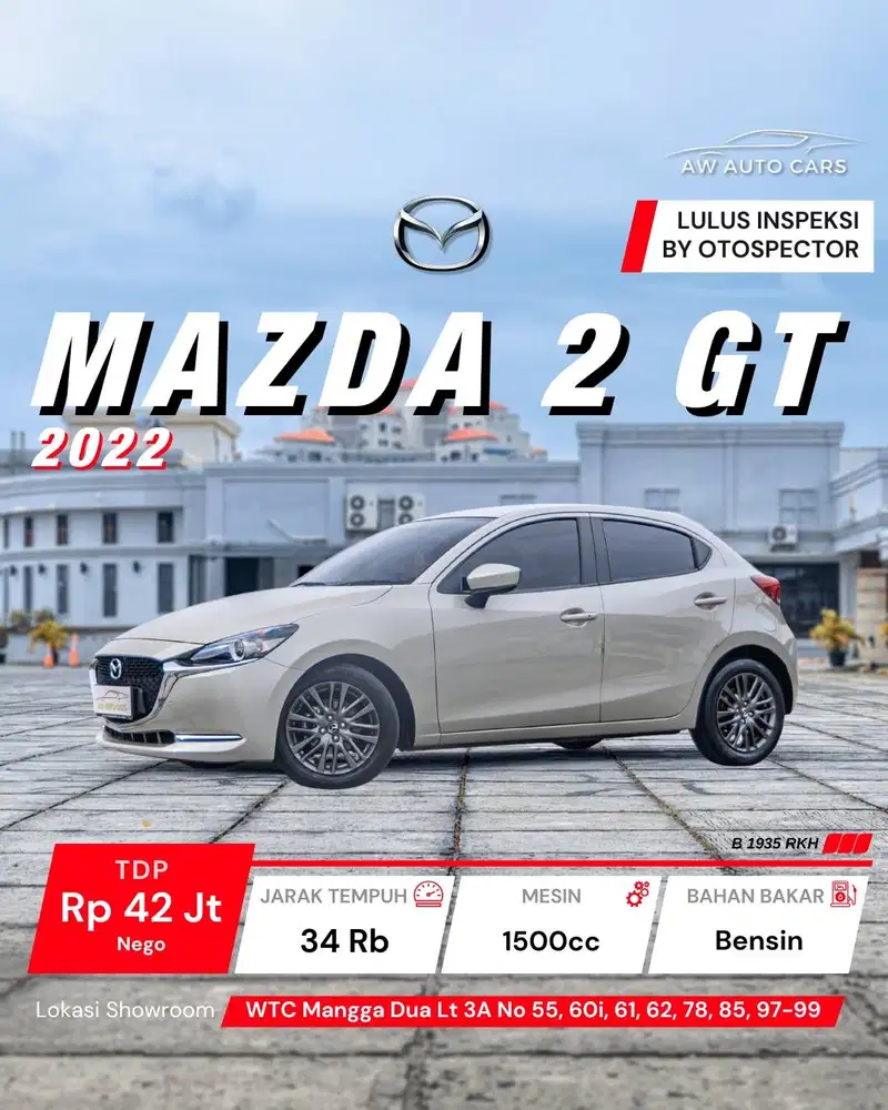 [PLATINUM] Mazda 2 GT 2022 Low KM mdl 2023 Skyactiv