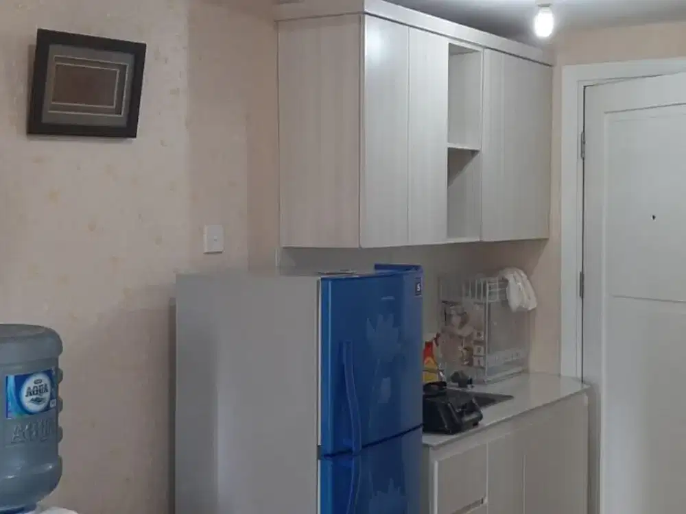 ready disewa unit apartemen green lake sunter,studio furnished,ac dan waterheater,luas 20,lantai tengah