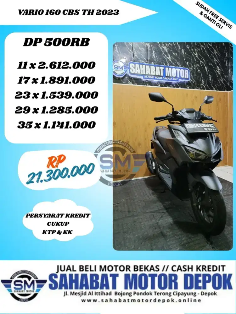 HONDA VARIO 160 CBS THN 2023 KONDISI SIAP PAKAI