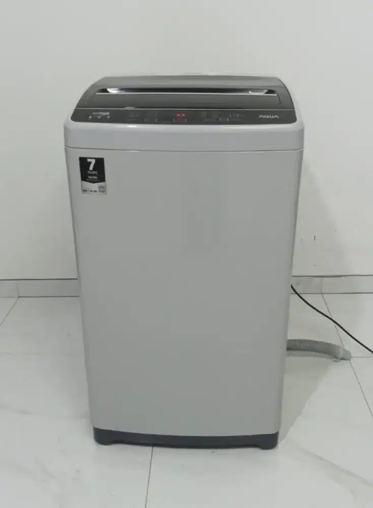 Mesin Cuci Aqua 1 tabung bukaan atas 7 kg no minus mulus murah bandung