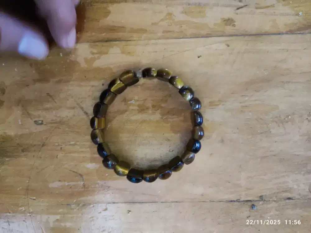 3 gelang batu Tiger eye