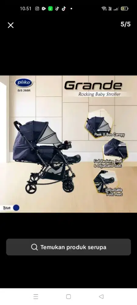 Stroller Pliko grande B S 268R
