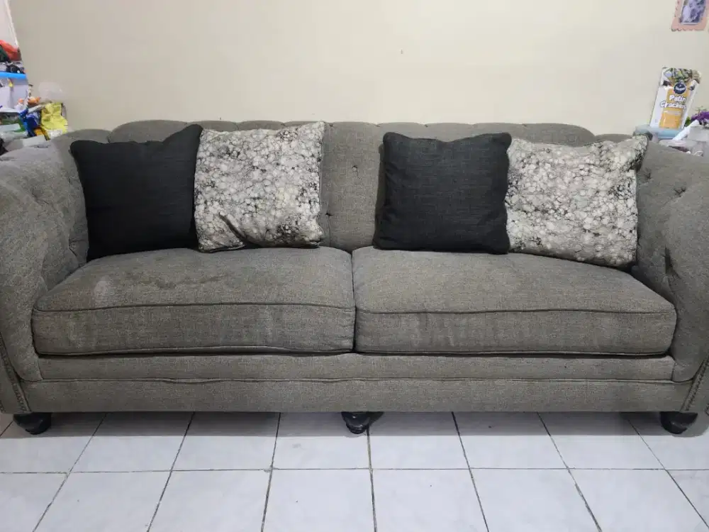 Sofa custom premium 4 seat 4 bantal jumbo besar