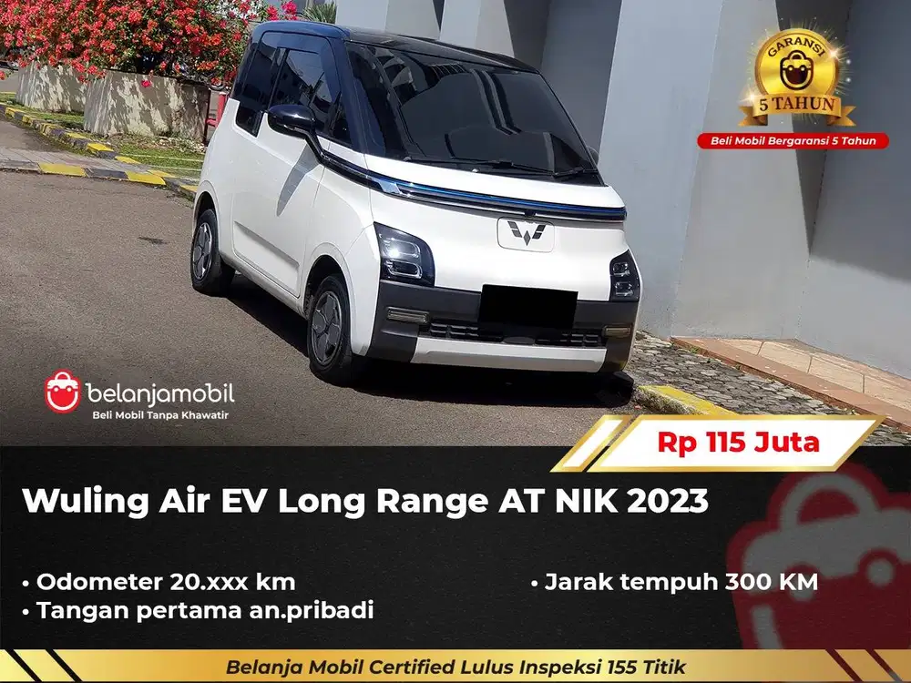 [ GARANSI 5TH ] Wuling Air EV Long Range AT 2023/2024
