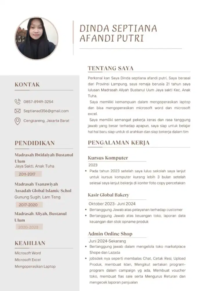 Cari kerjaan yg baik dan Halal