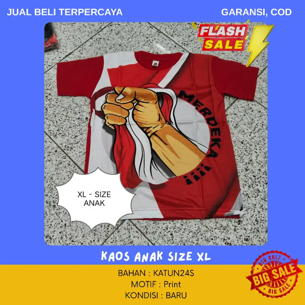 (BISA NEGO & COD) Kaos Print Indo