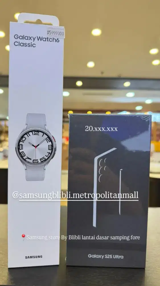 SAMSUNG GALAXY S25 ULTRA free Watch 6 Classic