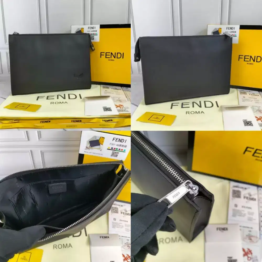 Handbag pouch fendi monster black fullset box