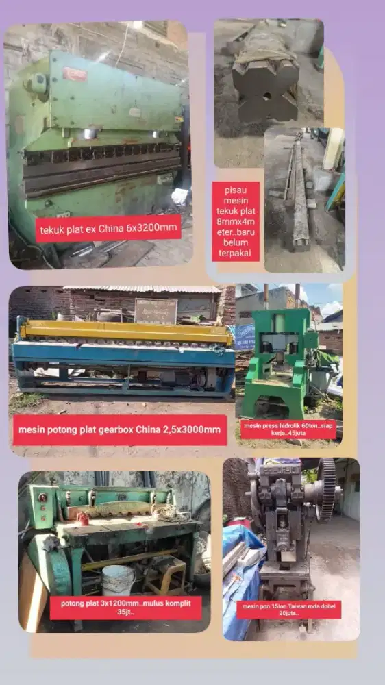 Mesin bubut tekuk plat