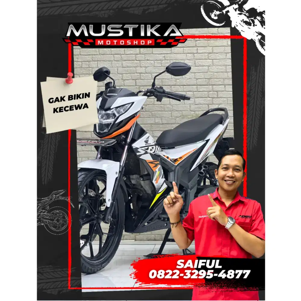 Perfect Condition!!Honda Sonic 2017 Plat baru Cetak Mulus-Mustika