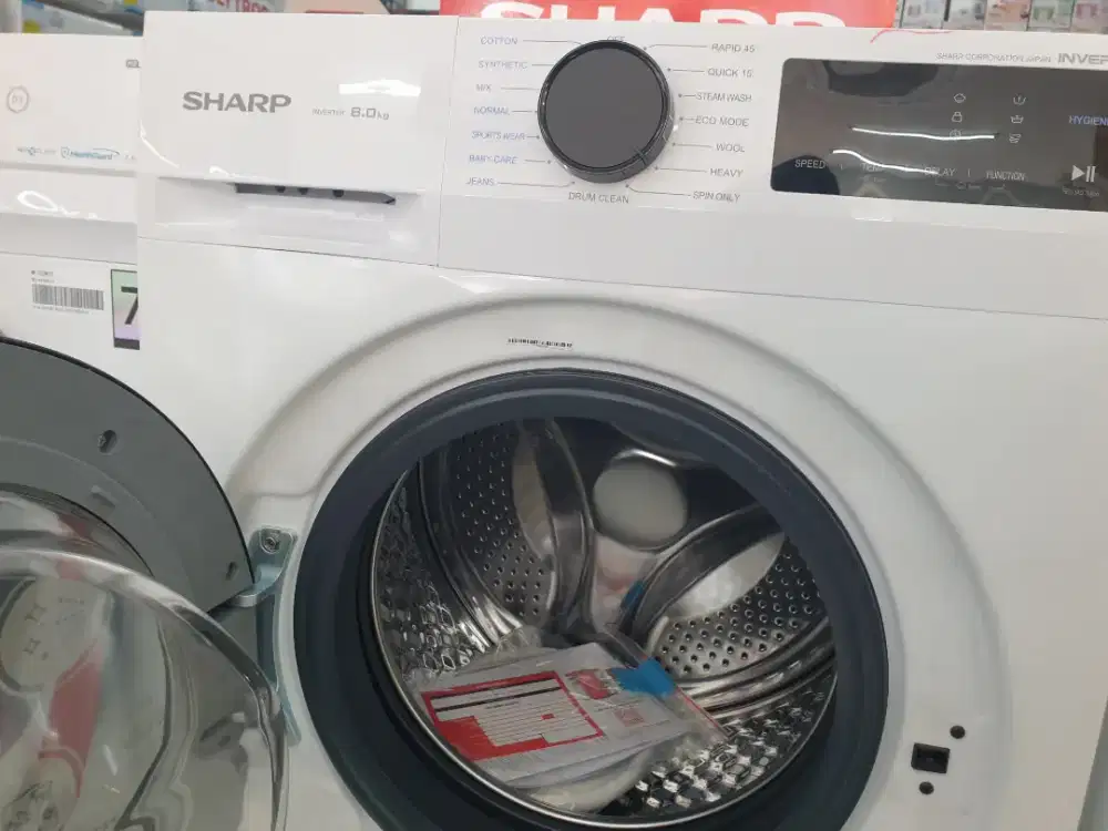 SHARP ES-FL1480MW Front Loading mesin cuci low watt