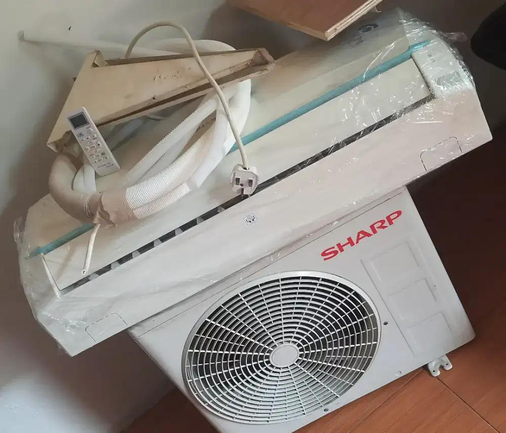 AC Sharp 3/4 PK R32 lengkap tinggal pasang