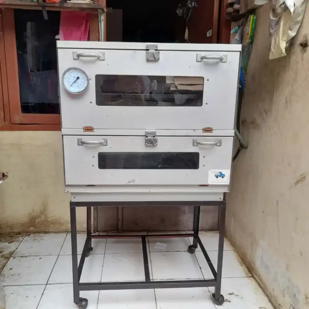 Oven kue 2 susun bahan anti karat