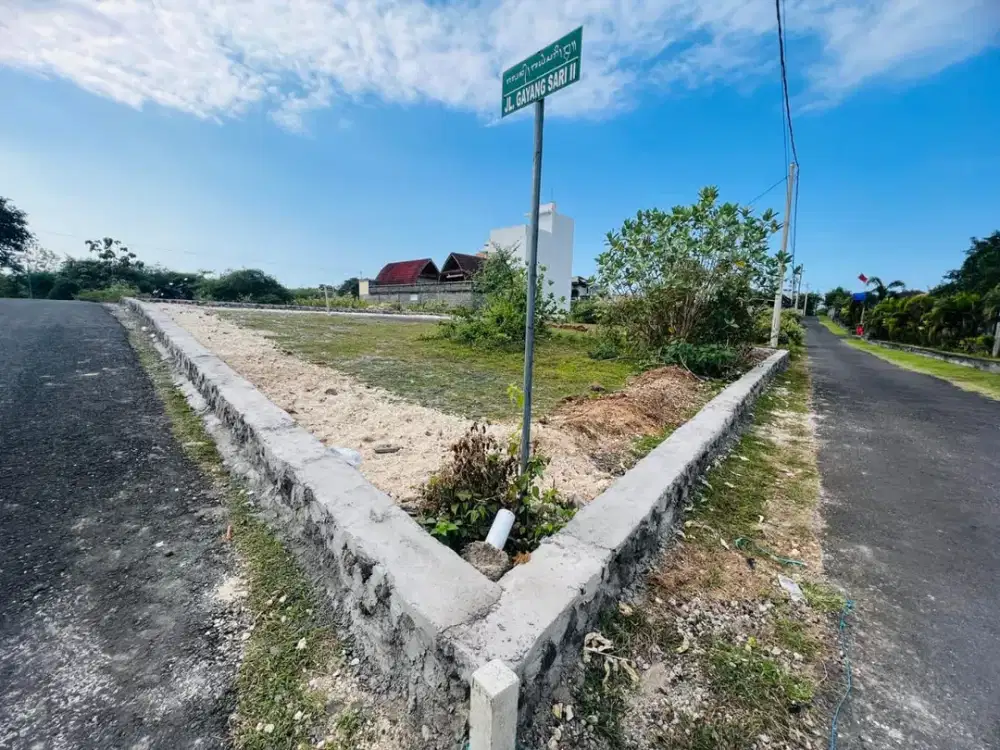 HOT SALE Tanah Kavling SHM cocok untuk Villa /Usaha SHM Posisi Hook Di Badung BALI CL 583