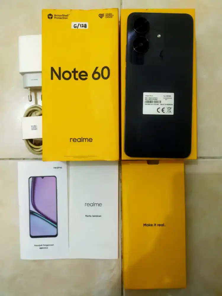 Realme note 50 seperti baru 6/128
