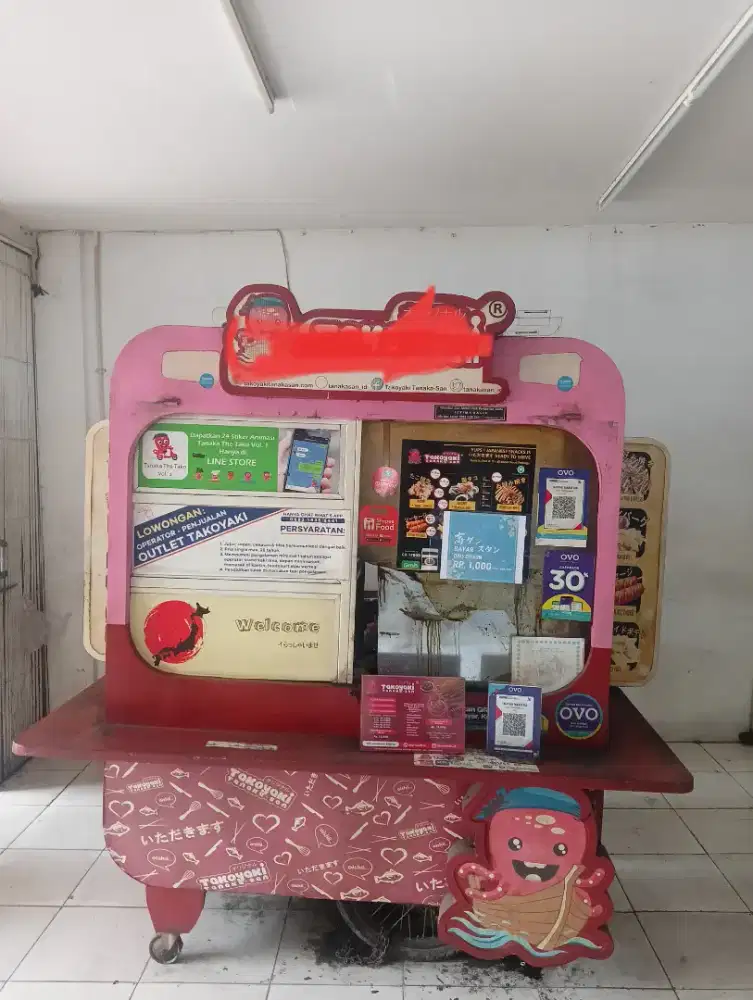 Gerobak umkm bahan besi hollow