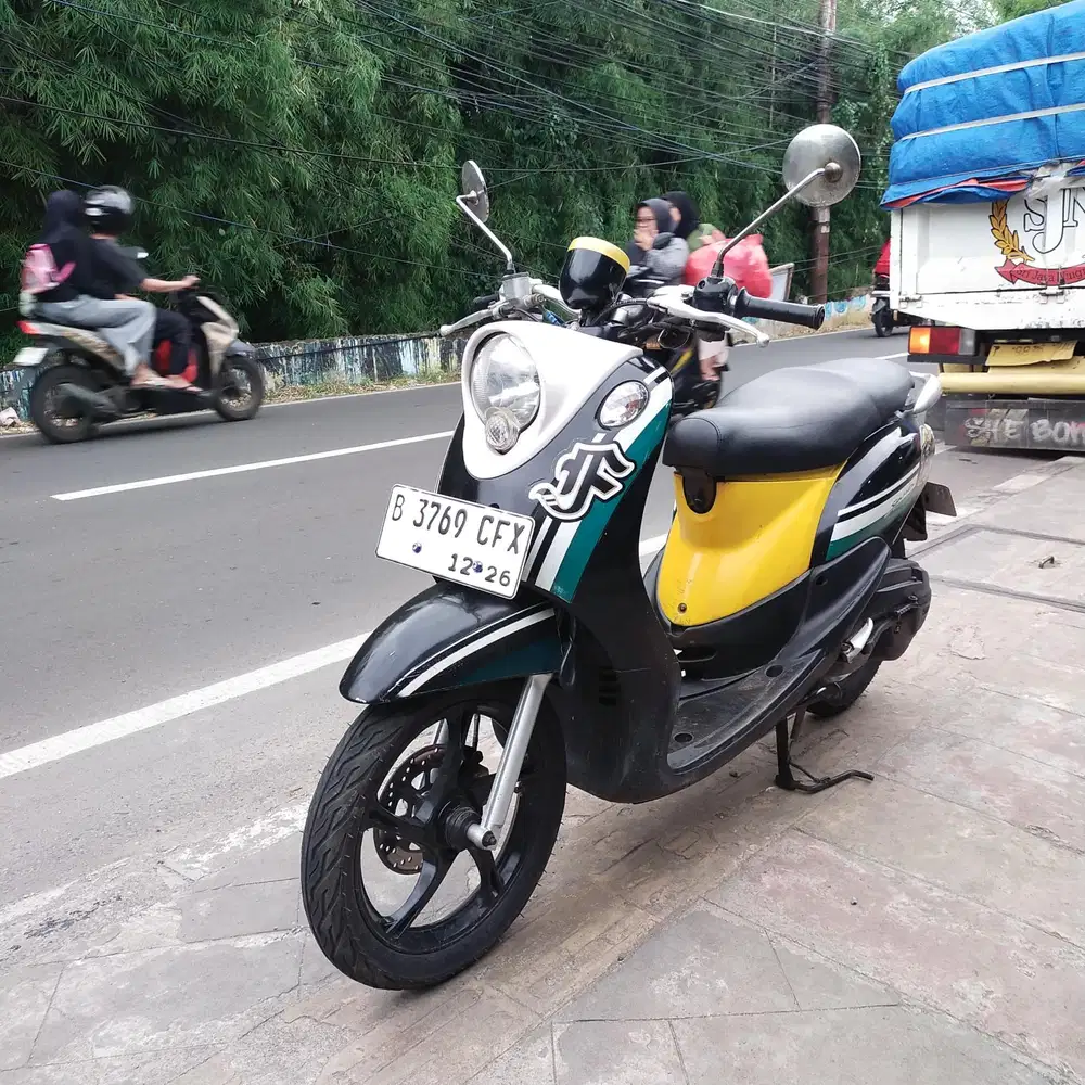 Yamaha Fino Karbu 110 2013 Orisinil mesin Aluss Hitam'