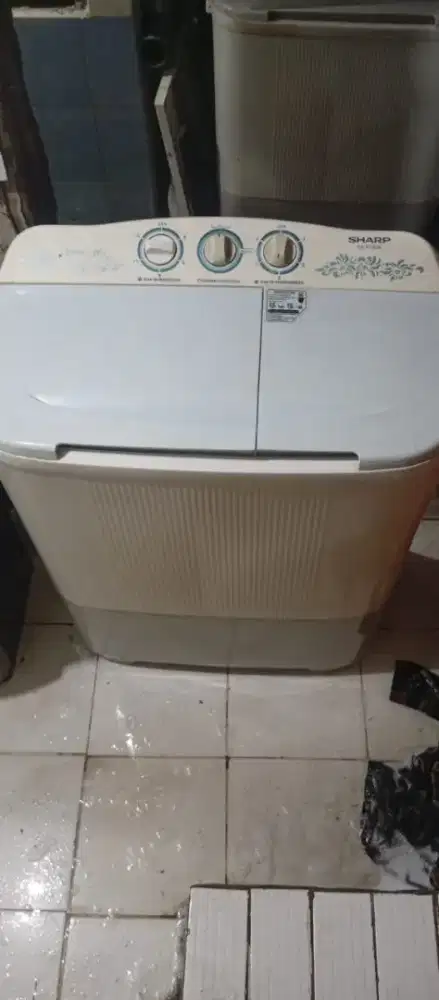 mesin cuci sharp 2 tabung