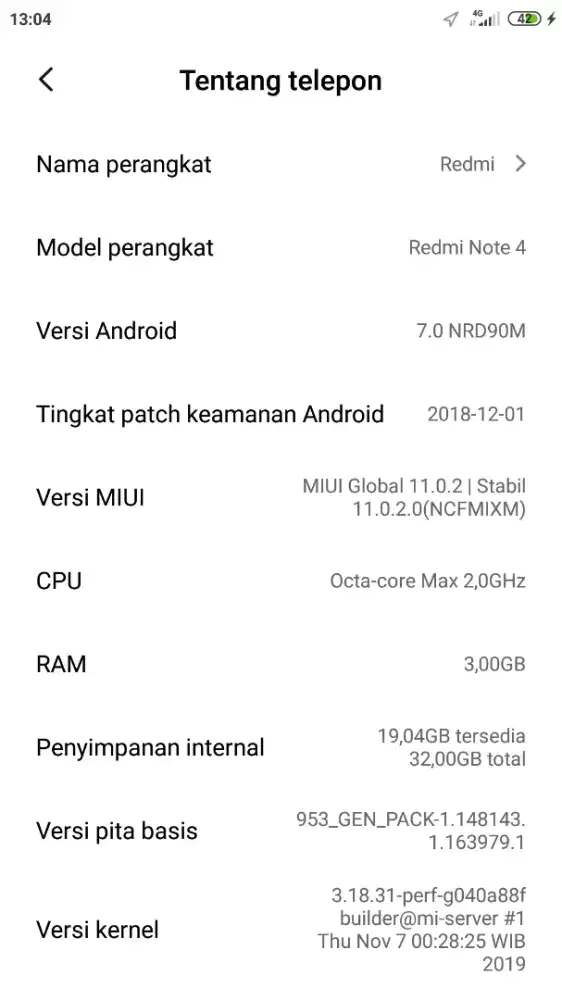 XIAOMI REDMI NOTE 4 3/32 NORMAL